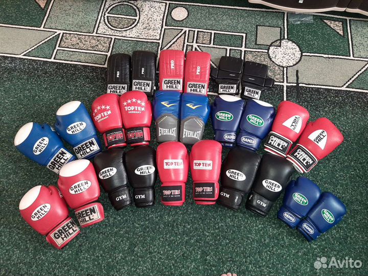 Боксерские перчатки,шлема,снарядки,шингарты,лапы