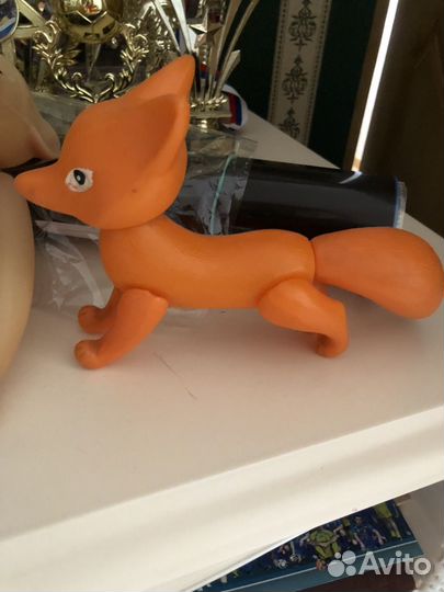 Игрушки СССР винтаж бегемот лиса