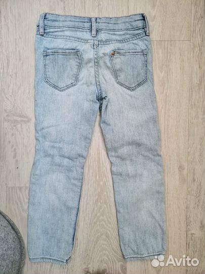 Джинсы hm с котиками 104
