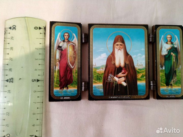 Икона, Георгий Победоносец,Сергий Радонежский