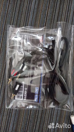 Аудио кабель jack 3.5mm 2 RCA