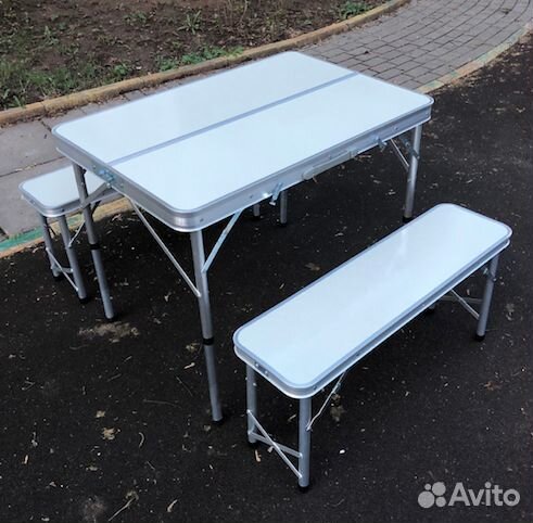 Складной стол для пикника со скамейками
