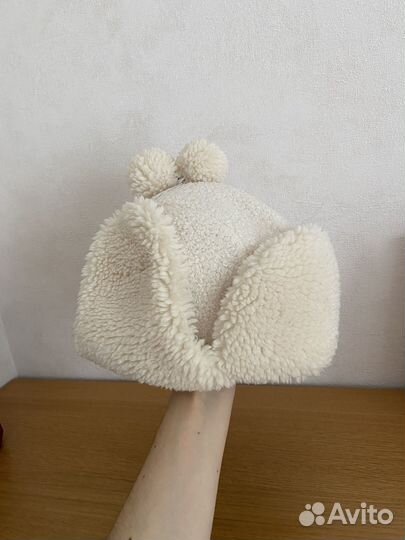 Шапка ушанка под овчину