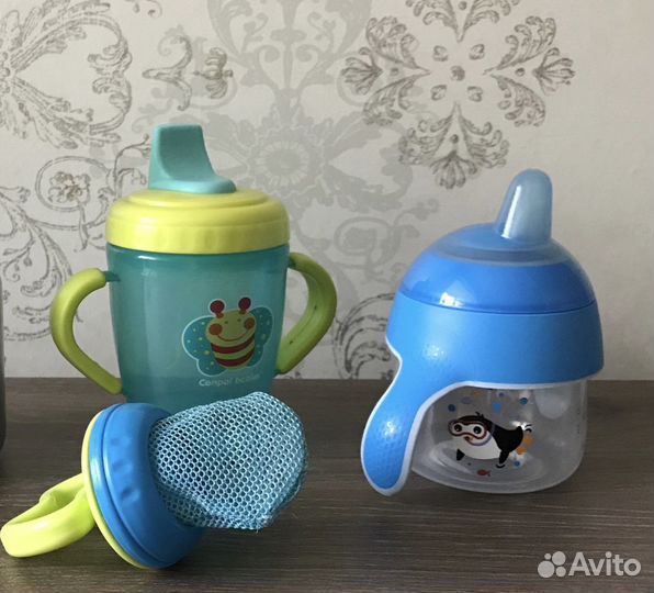 Поильники Canpol и Avent, ниблер, чехол для щетки