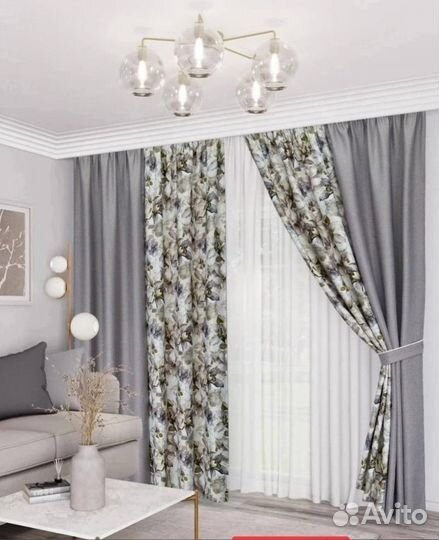 Шторы для комнаты, кухни, тюль, комплекты новые