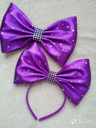 Бант большой на ободке