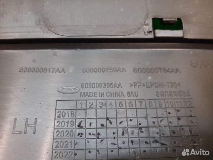 Молдинг двери задний левый Chery Tiggo 4 Tiggo 4