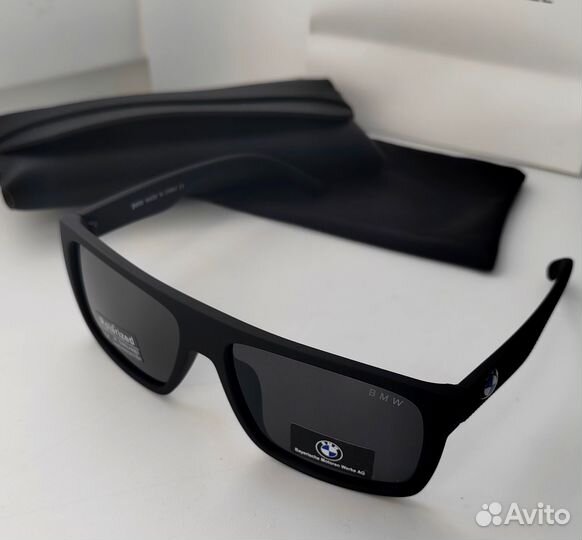 Солнцезащитные очки BMW чёрные матовые