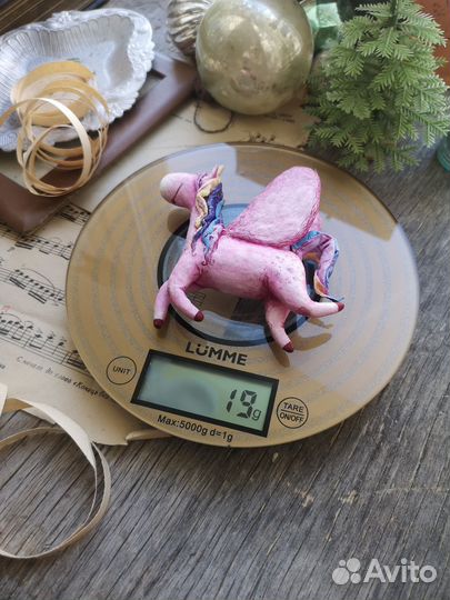 Ватная игрушка Единорог