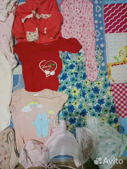 Детская одежда пакетом для девочек пакетом 68-86