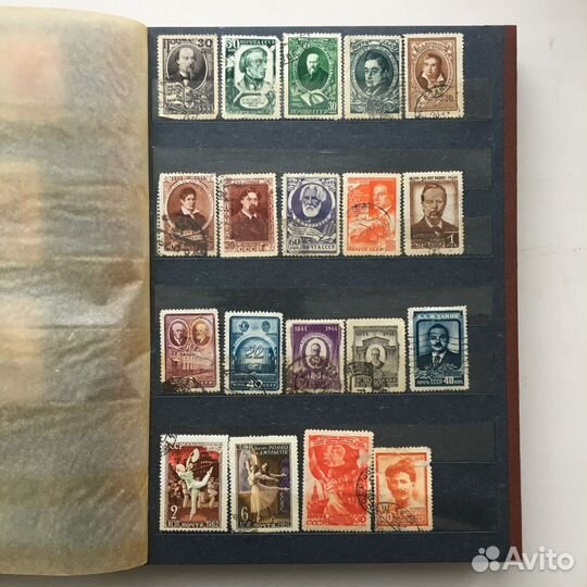 Альбом с 196 марками СССР 1925-1947 годов