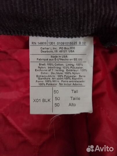 Carhartt зимний комбинезон