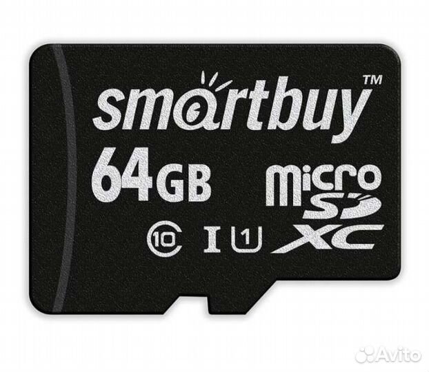 Карта памяти Флешка 64 гб MicroSD