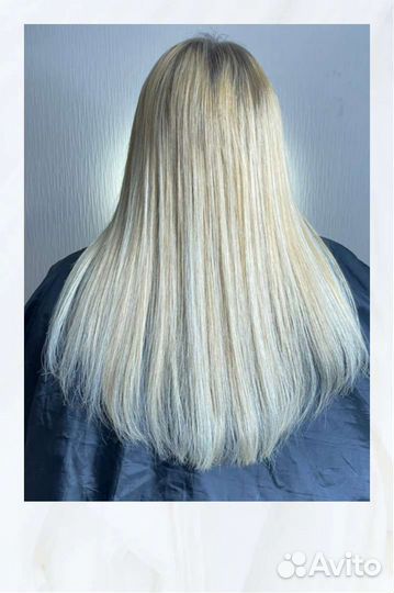 Наращивание волос на дому