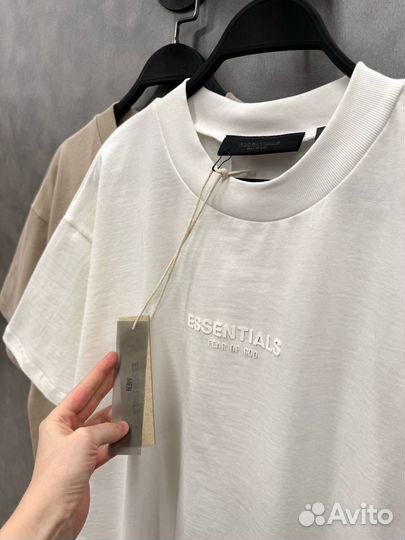 Футболки Essentials Fear Of God оверсайз топ