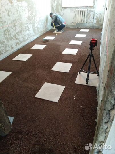 Стяжка пола knauf. Сухая