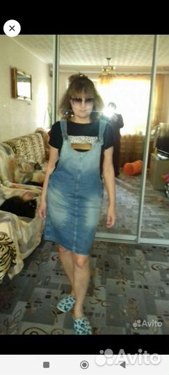 Джинсовые сарафаны 50 и 58
