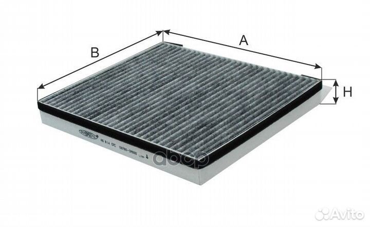 Фильтр салона угольный AG814CFC Goodwill