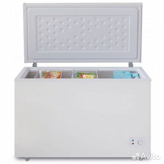Морозильный ларь с глухой крышкой Бирюса 355 KX