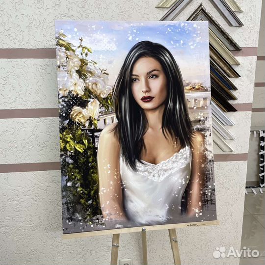 Портрет по фото на холсте портрет печать