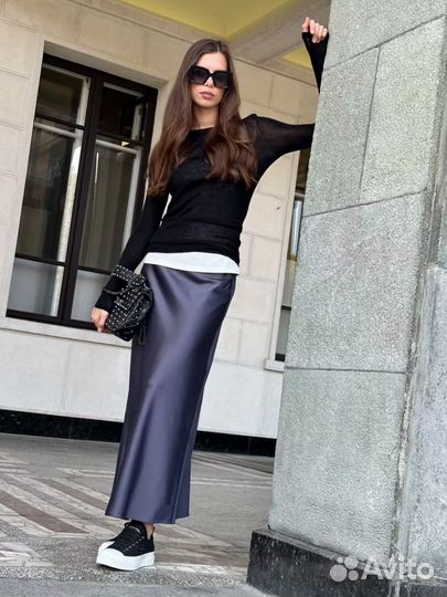 Атласная юбка