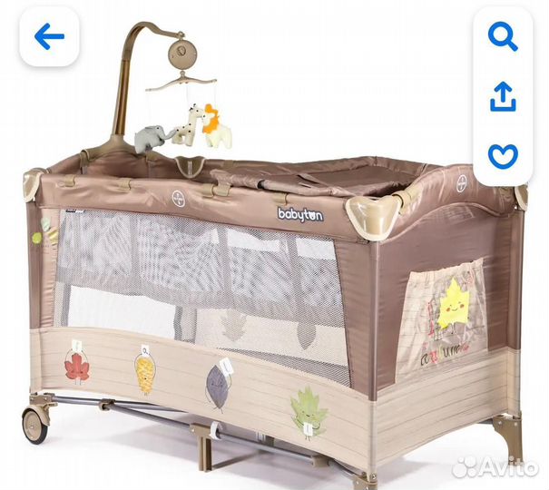 Детская кровать манеж с матрасом