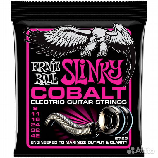 Ernie ball 2723 cobalt slinky super 9-42