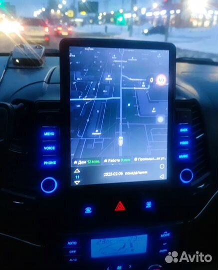 Магнитола Hyundai Santa Fe 2 android Tesla