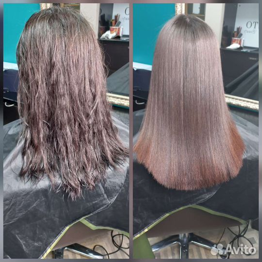 Кератин,ботокс, прикорневой объём