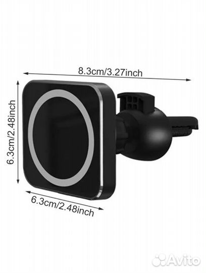 Держатель для телефона в машину с зарядкой MagSafe