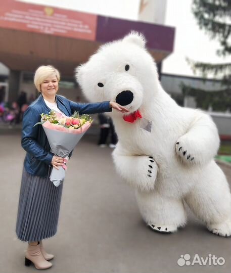 Белый мишка аниматор