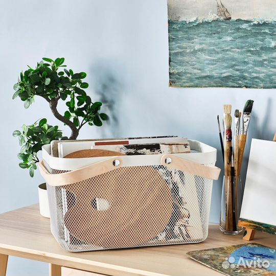 Risatorp IKEA 205.276.33 Корзина 27x42x23 см. белая