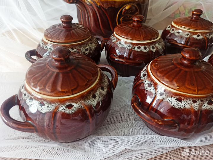 Керамические горшки супница