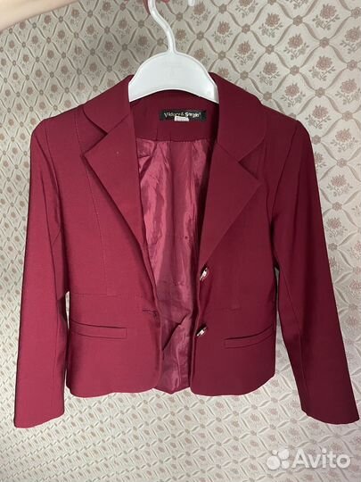 Пиджак бордовый школьный (школа 70)