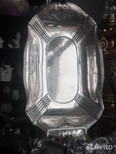 Ваза для фруктов антиквариат Франция Gallia