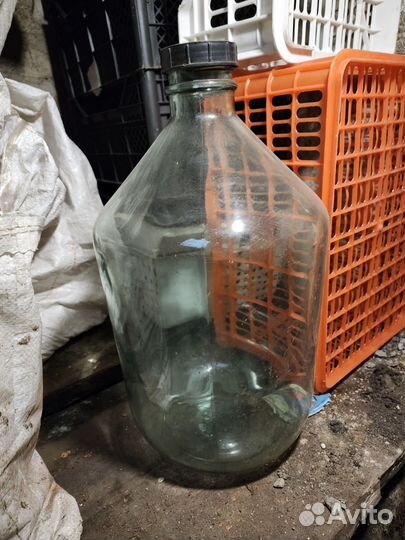 Бутыль 10 литров стекло