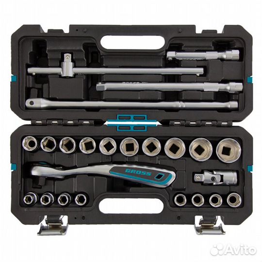 Набор инструментов 24 предмета, 120 зубьев, CrV, 1