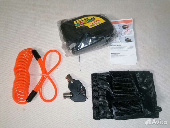 Замок на тормозной диск с сигнализацией 110 дБ