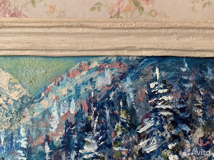 Картина зимний пейзаж