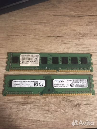 Оперативная память ddr3 8 gb crucial