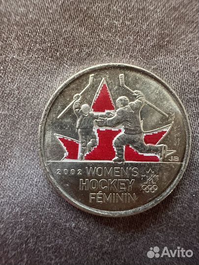 Канада, 25 центов 2002, 1 доллар 2008