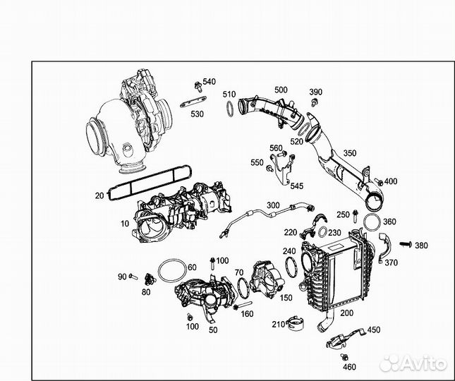 Кронштейн интеркулера Mercedes E220 D Amg W213