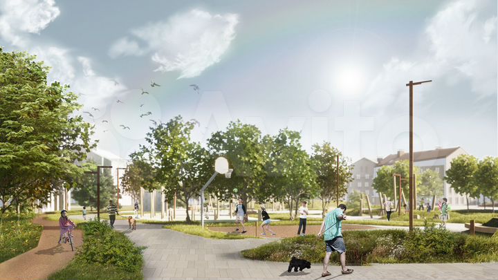 1-к. квартира, 40,4 м², 1/4 эт.