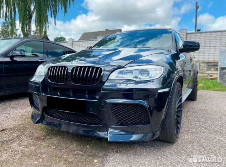 Передний бампер с губой для BMW X5 E70, Х6 Е71