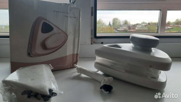 Двухсторонняя магнитная щетка для мытья окон