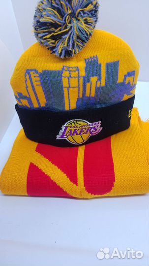 Набор шапка+шарф Lakers готовь зиму летом