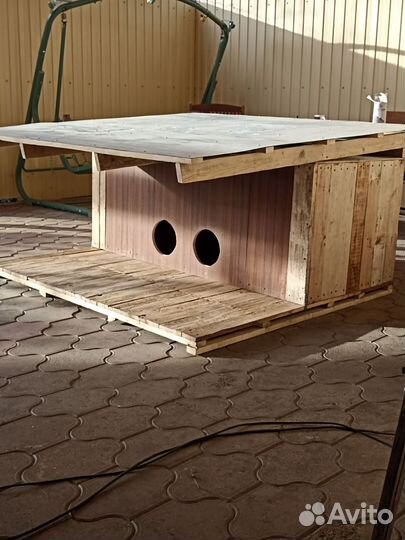 Будка для 2-х собак утепленная