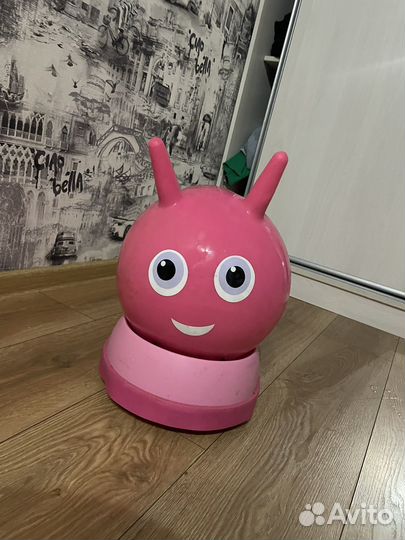 Прыгун-каталка Micro Air Hopper Гусеница розовый