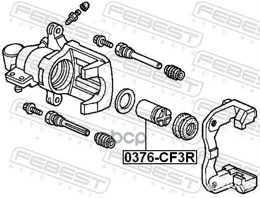 Поршень суппорта honda accord -02/civic 00- зад