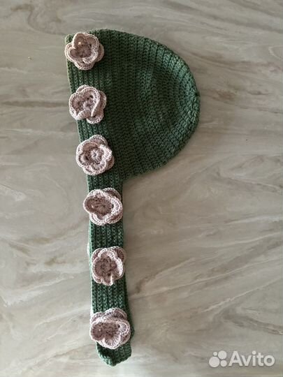 Шапка женская вязаная ручная работа